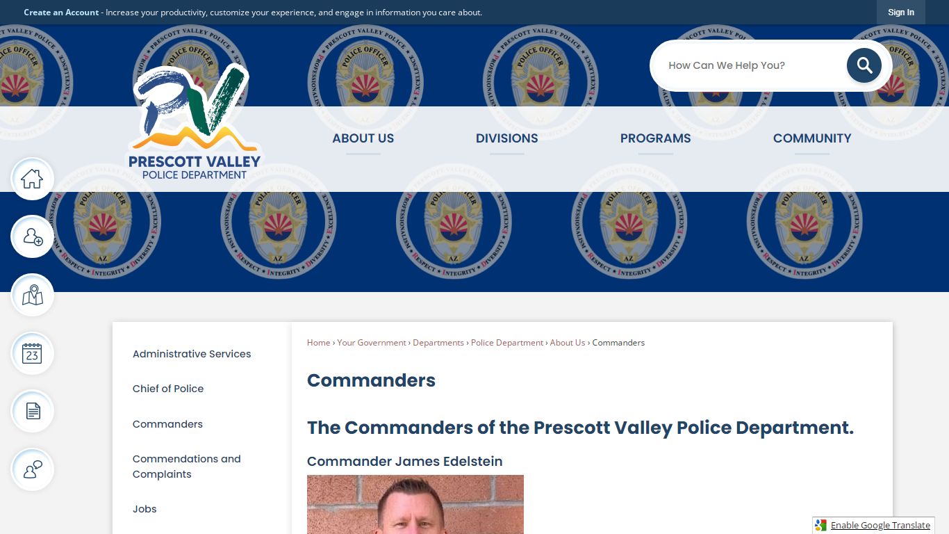 Commanders | Prescott Valley, AZ - Official Website